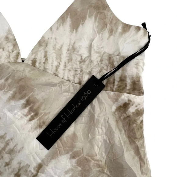 House Of Harlow 1960 X Sofia Richie Adeena Slip Dress Neutral Casual Minimalist - Picture 7 of 13